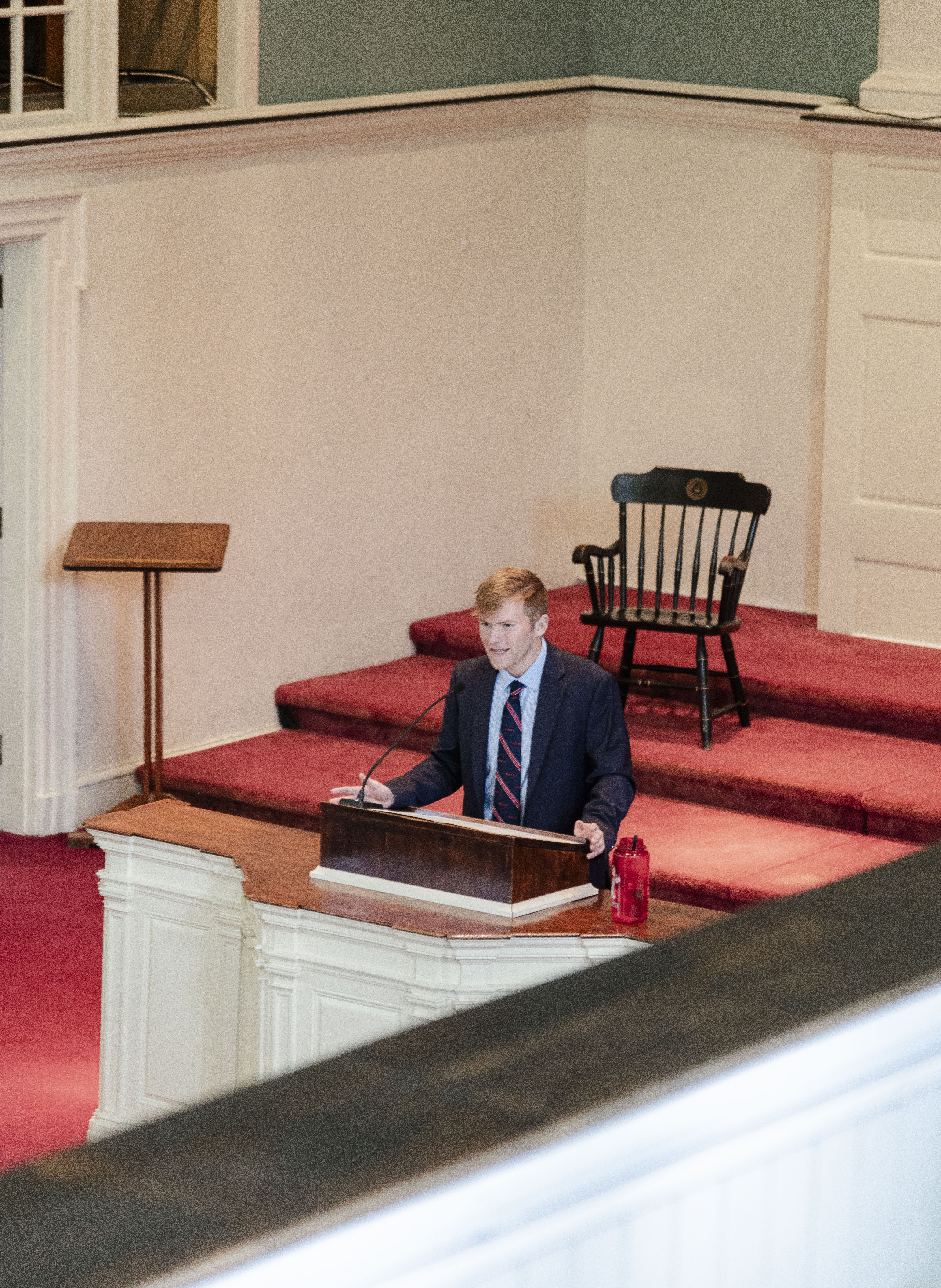  Grennon gave a Chapel Talk with ’shOUT earlier this semester in honor of LGBTQ+ History Month. 