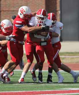 Defense kept the Big Red bottled up.
