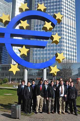 Students studying European Union in 2013