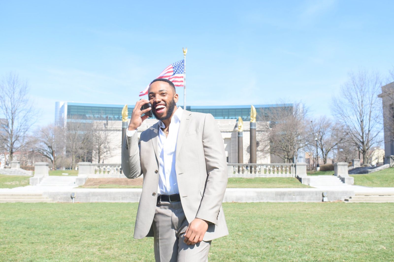 Anthony Douglas ’17 receives a phone call with the news that he's been placed to work at the University of Chicago after graduation from medical school.