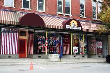 The Selvia's storefront in downtown Greencastle.