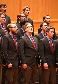 Glee Club Performs on the Wabash campus.