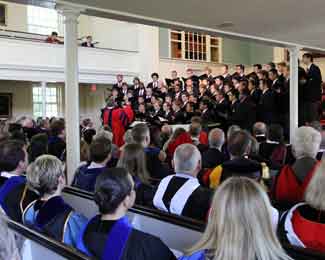 The 60-strong Wabash Glee Club