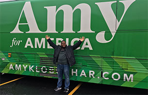 Griffen worked on Senator Amy Klobuchar presidential primary run.