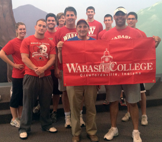 Front Row: Jon Pactor ’71, Brandon Clifton ’05, Second Row: Corbin Richards ’13, Kevin Benefiel ’81, Cody Benefiel: Third Row: Sara Stiles, Brock Benefiel, Nick Minaudo ’16: Fourth Row:  Julie Benefiel, Grant Benefiel ‘16