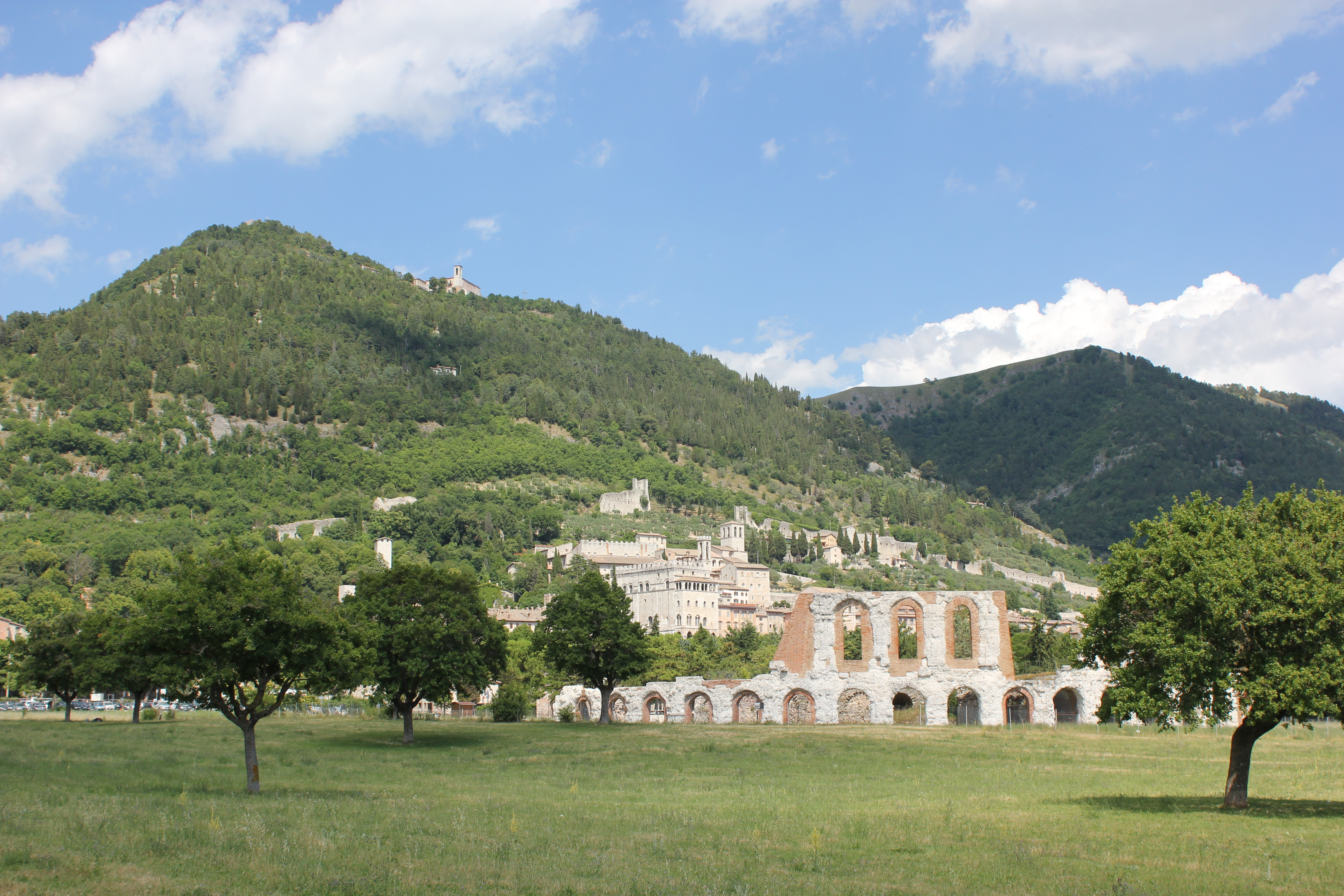 The Roman theater in Bubbio, built in 20 B.C.