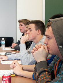 Students listen to advice during HELP Session.