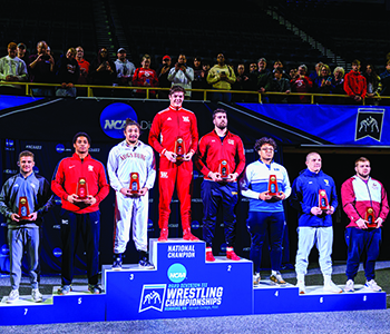 Jack Heldt ’23 earned NCAA Division III Most Dominant Wrestler - photo by Kodiak Creative