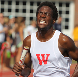 Fabian during fall cross country meet.