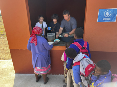 Shockley spent time in Eswatini doing humanitarian work, including preparing and serving meals, teaching lessons to children, and preaching the Gospel.