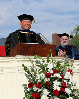 The inauguration of 17th President Scott Feller