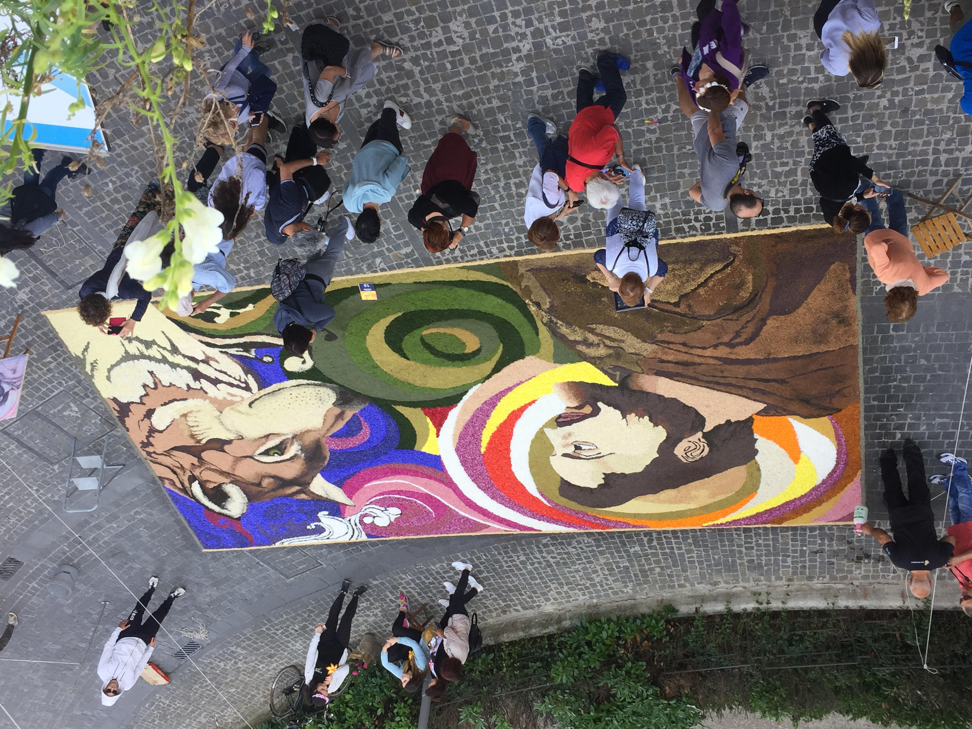 The Infiorata festival held in the summer in Spello. 