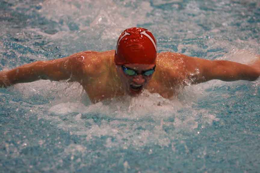 Elliot Johns is one of the Wabash swimmers to watch at the 2013 NCAC Championship meet.