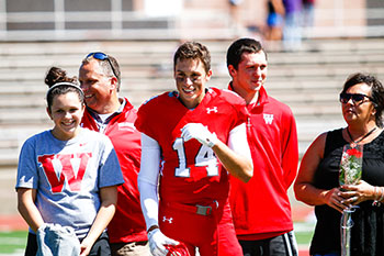 Kirby Cox '17 with his family