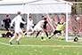 Stojan Krsteski puts this header into the net to give Wabash a 1-0 victory. Photos by Steve Charles.