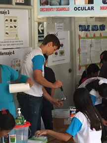 Luke Borinstein in a Clinic in Peru