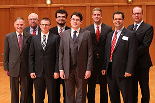 The 2016 Wabash College Moot Court finalists and judges.