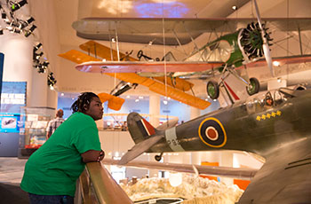 Marlon Lewis '20 at the Museum of Science and Industry