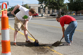 Mayor Todd Barton at WABASH Day in Crawfordsville