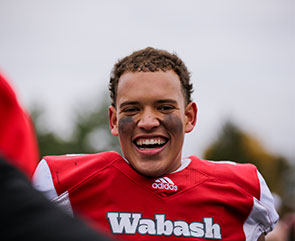 Jackson Clayborne '22 was all smiles postgame.