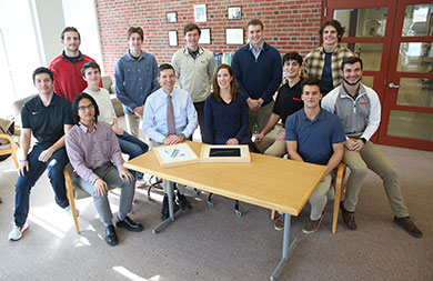 Drs. Wally Novak and Erika Sorensen-Kamakian (center) with students involved in this NSF-funded interdisciplinary research project.