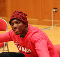 Rhetoric major R.J. Tolbert &rsquo;27 served as the game's king.