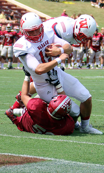 Rice with the two-yard TD plunge.