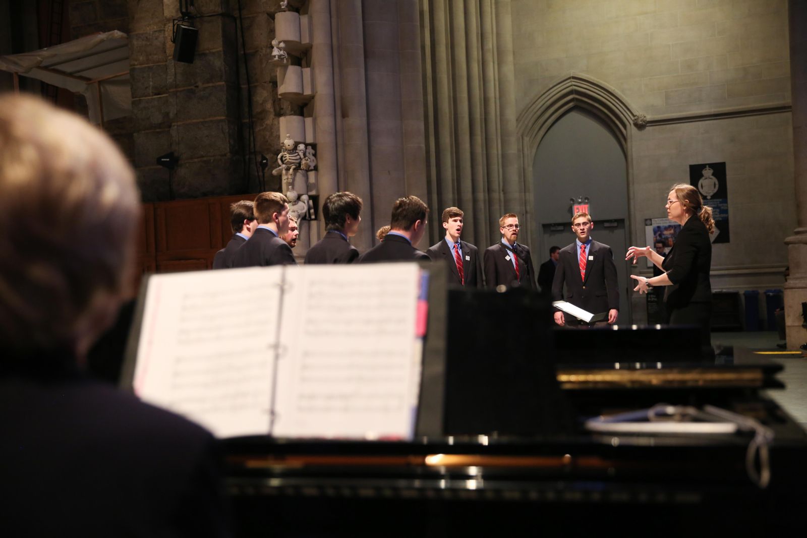 The T-Tones performs inside St. John the Divine Cathedral.