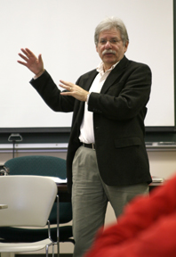 Warren Rosenberg in his Men and Masculinity Class