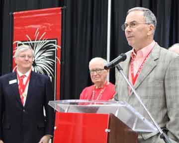 Rusty Nichols ’63 announces the results of the 50th Reunion Gift.