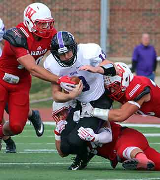 Wabash recorded three sacks on QB Jakes Bates.