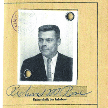 Student ID card belonging to Richard Rose ’54