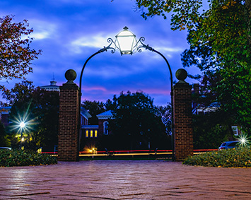 The Senior Arch is a Wabash College landmark.