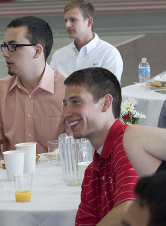 Saturday began with the annual Deans' Senior Breakfast.