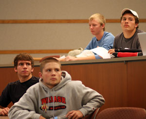 The crowd for the final debate was smaller but just as engaged.