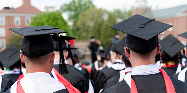 Graduates at Commencement