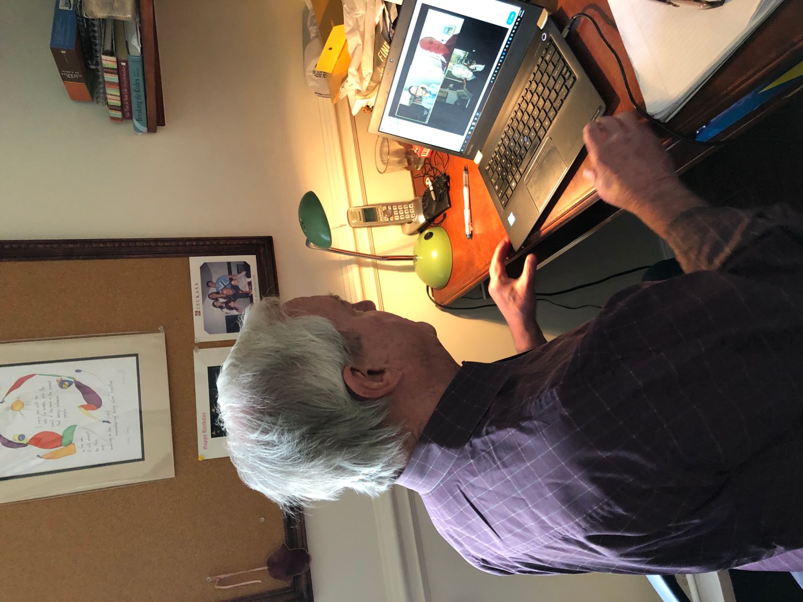 Due to COVID-19, Dean Reynolds conducts most of his interviews for stories via Zoom.