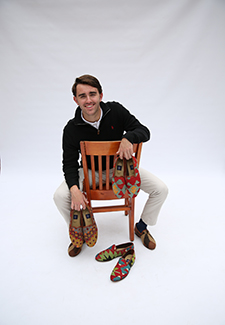 Kilim loafers provided by Cole Crouch ’17, brand manager for Res Ipsa.