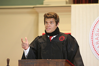 Artie Equihua '20 gives the Commencement Address