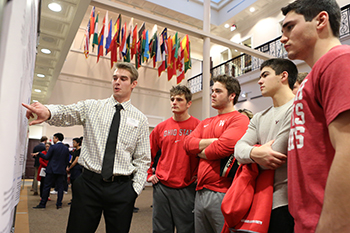 Cochran presents at the 2018 Celebration of Student Research.