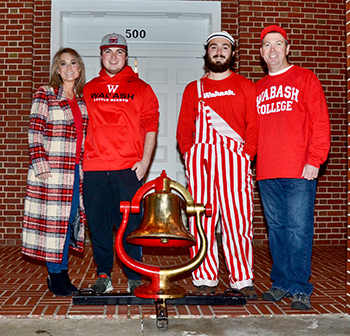 (L to R) Leigh, Alex '19, Austin '20, and Rob '92 Rudicel