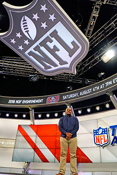 Grandberry '19 at the NFL Network