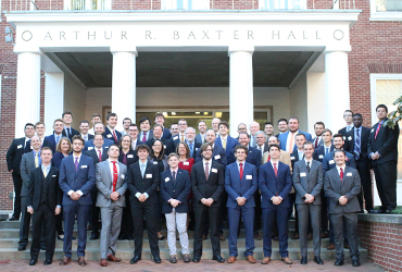 All Moot Court advocates pose for a photo with preliminary judges