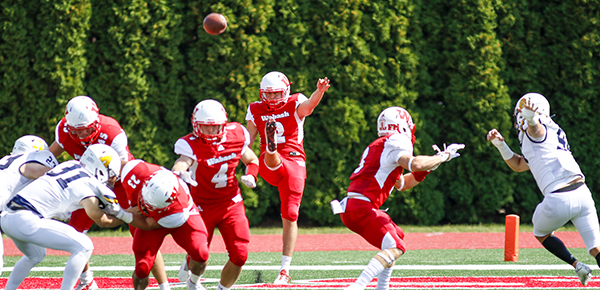 Joey Annee ’22 is one of the best punters in the country. He's averaging more than 45 yards per punt this season.