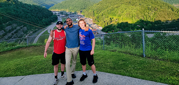 Kody Witham ’22, Don Silas ’24 and Thomas Gastineau ’23