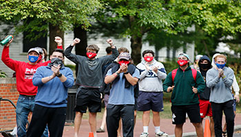 One way to improve mental health is by staying active. If there’s an appropriate event happening on or off-campus, like Chapel Sing, attend and get involved. 