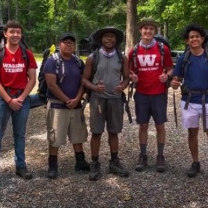 Trevor McKinney, Francisco Jimenez, Alex Ngaba, William Melcher and Jonathan Silva-Melendez attended Camp Grier this summer