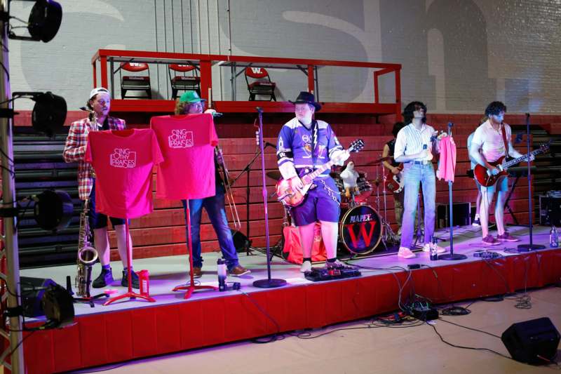a group of people on a stage