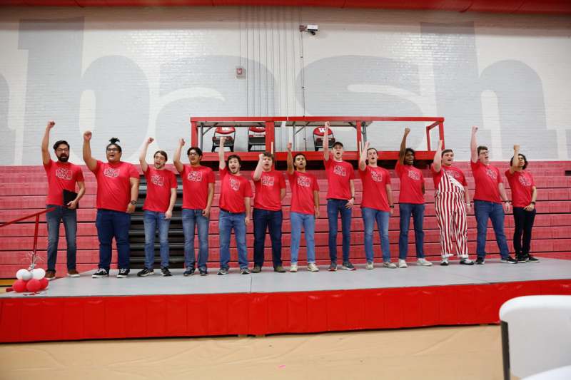 a group of people on a stage