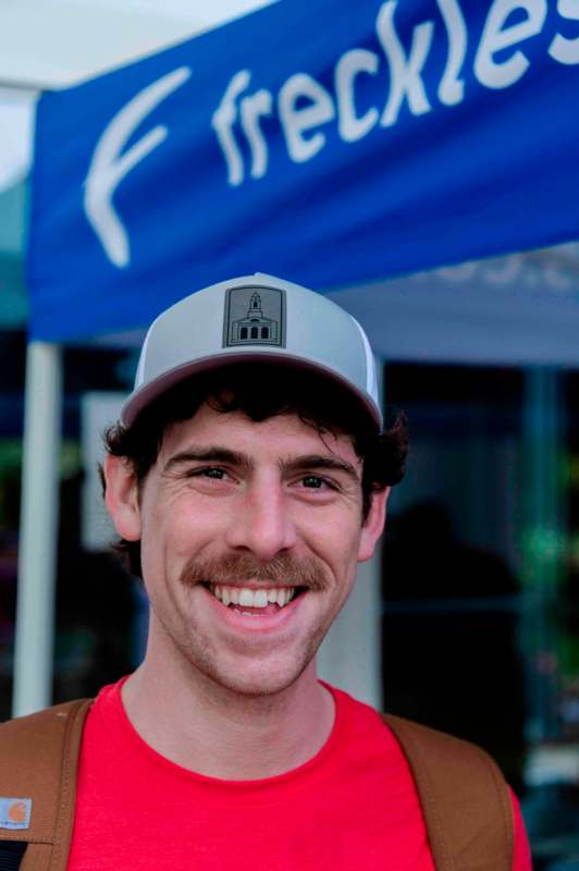 a man smiling for the camera